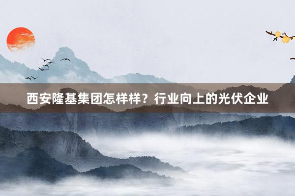 西安隆基集团怎样样？行业向上的光伏企业