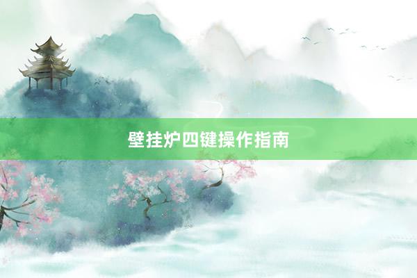 壁挂炉四键操作指南